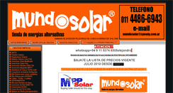 Desktop Screenshot of mundosolar.com.ar