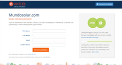 Desktop Screenshot of mundosolar.com