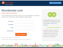 Tablet Screenshot of mundosolar.com